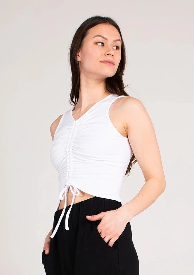 Runched Front Top