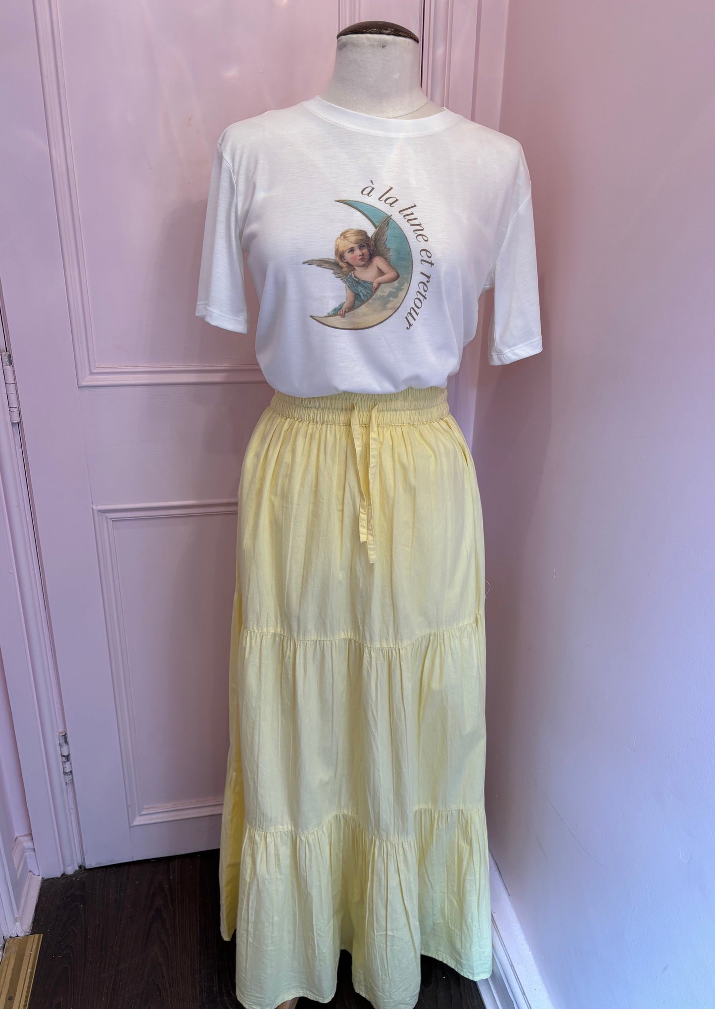 Boho Maxi Skirt - Lemon