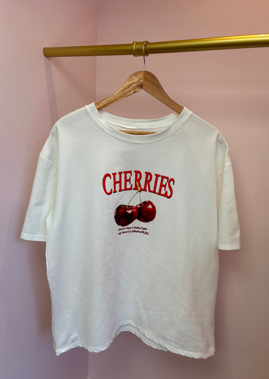 Oversized Cherry T-Shirt