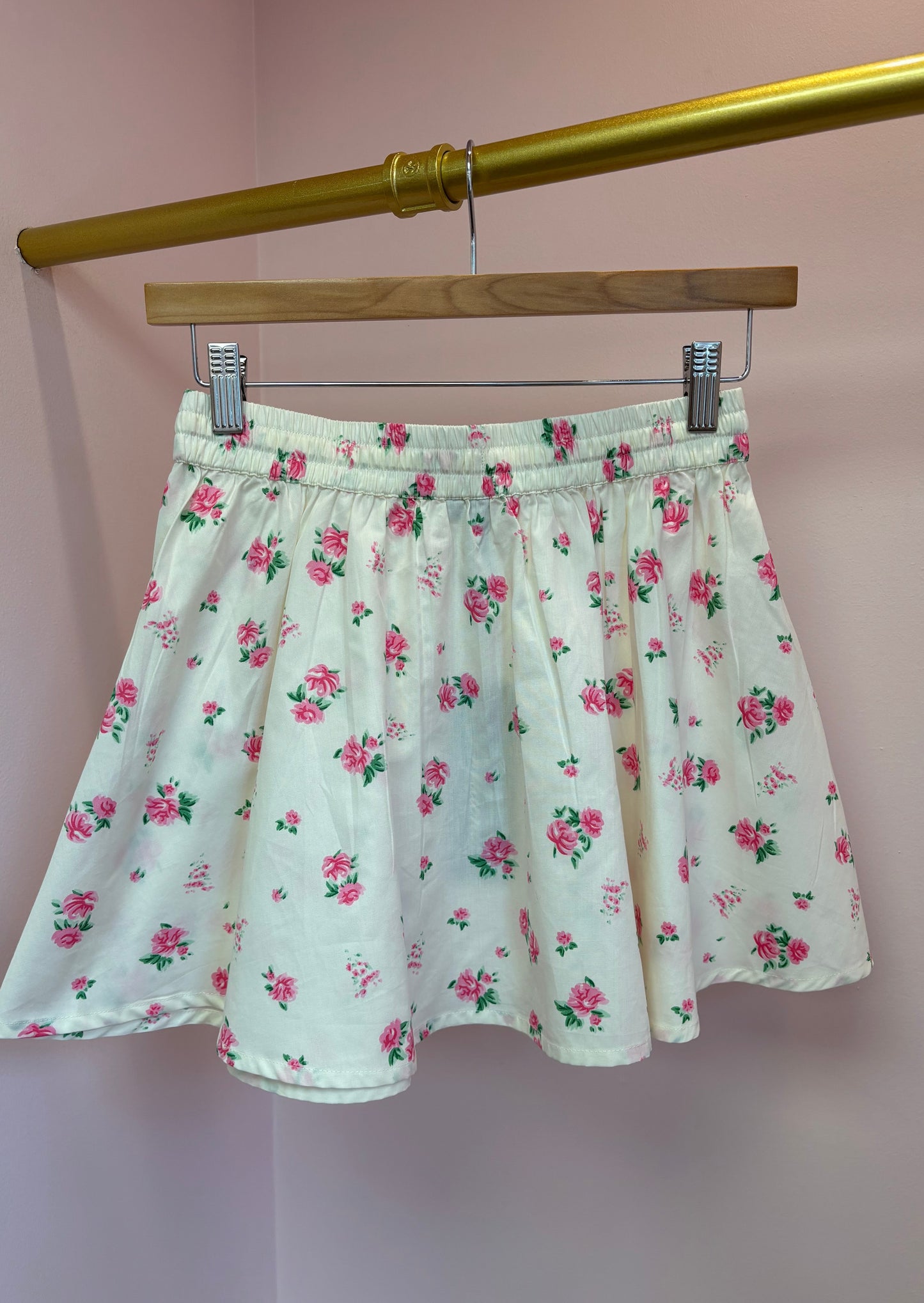 Floral Ditsy Tie-Waist Skirt