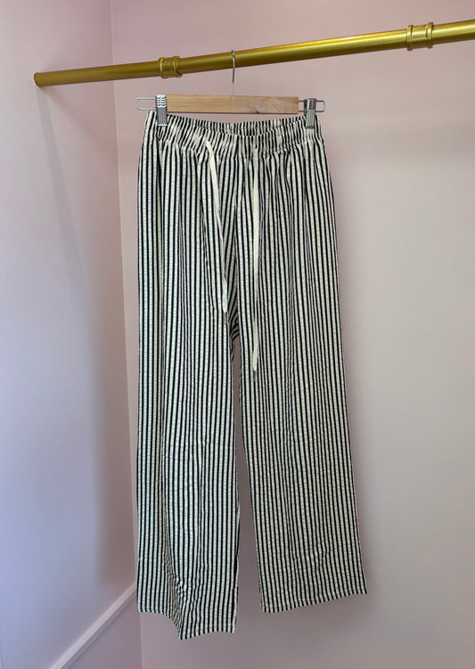 Casual Wide leg Stripe Trousers