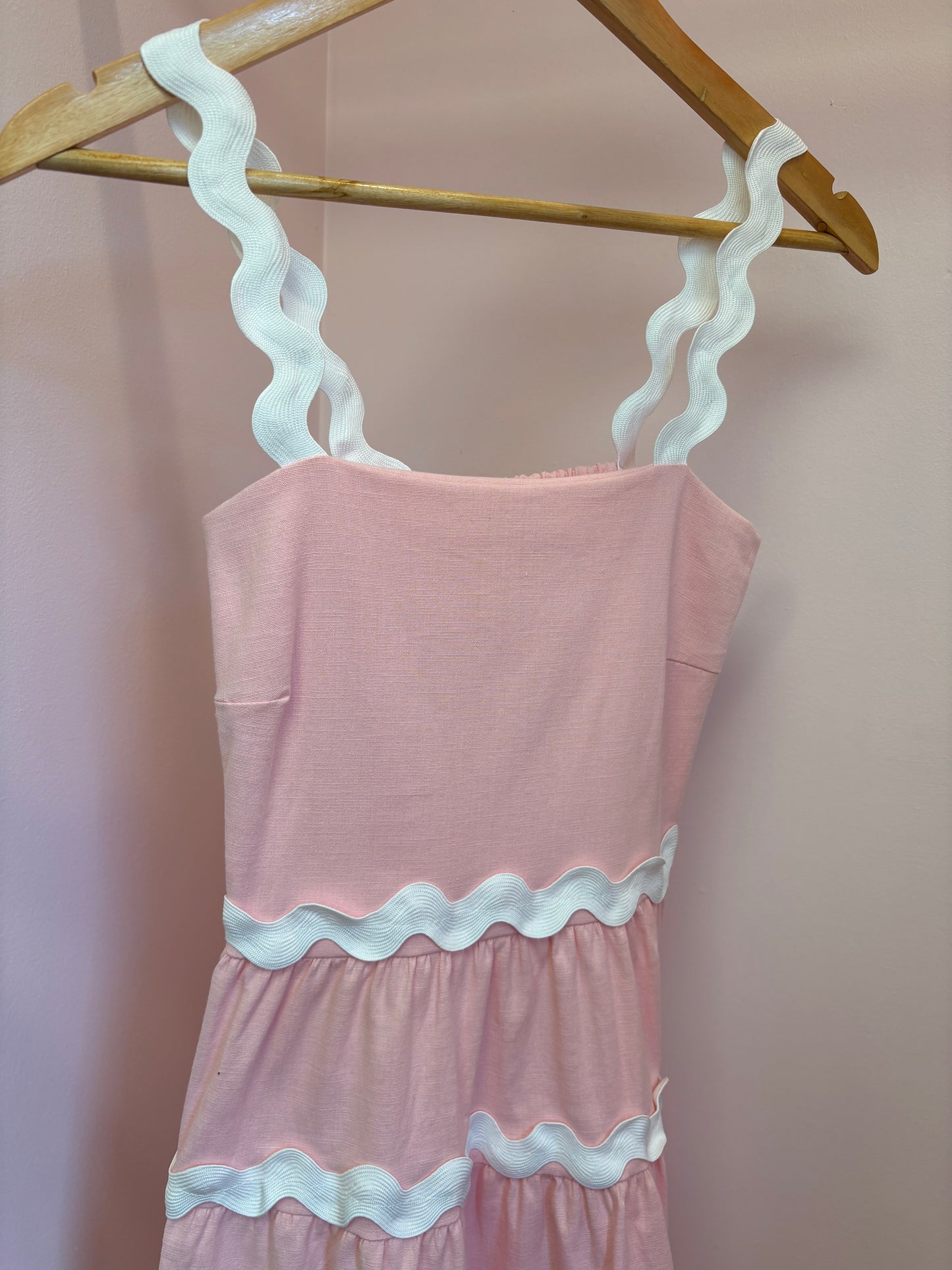 Sweet Waves Ruffle Shift Dress