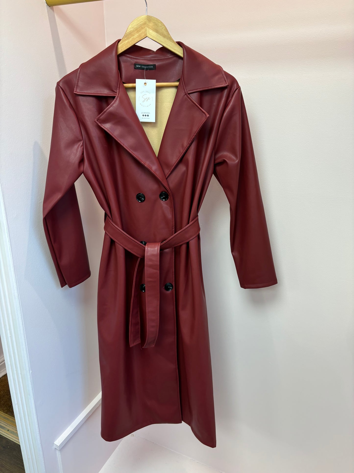 PU Trench Coat