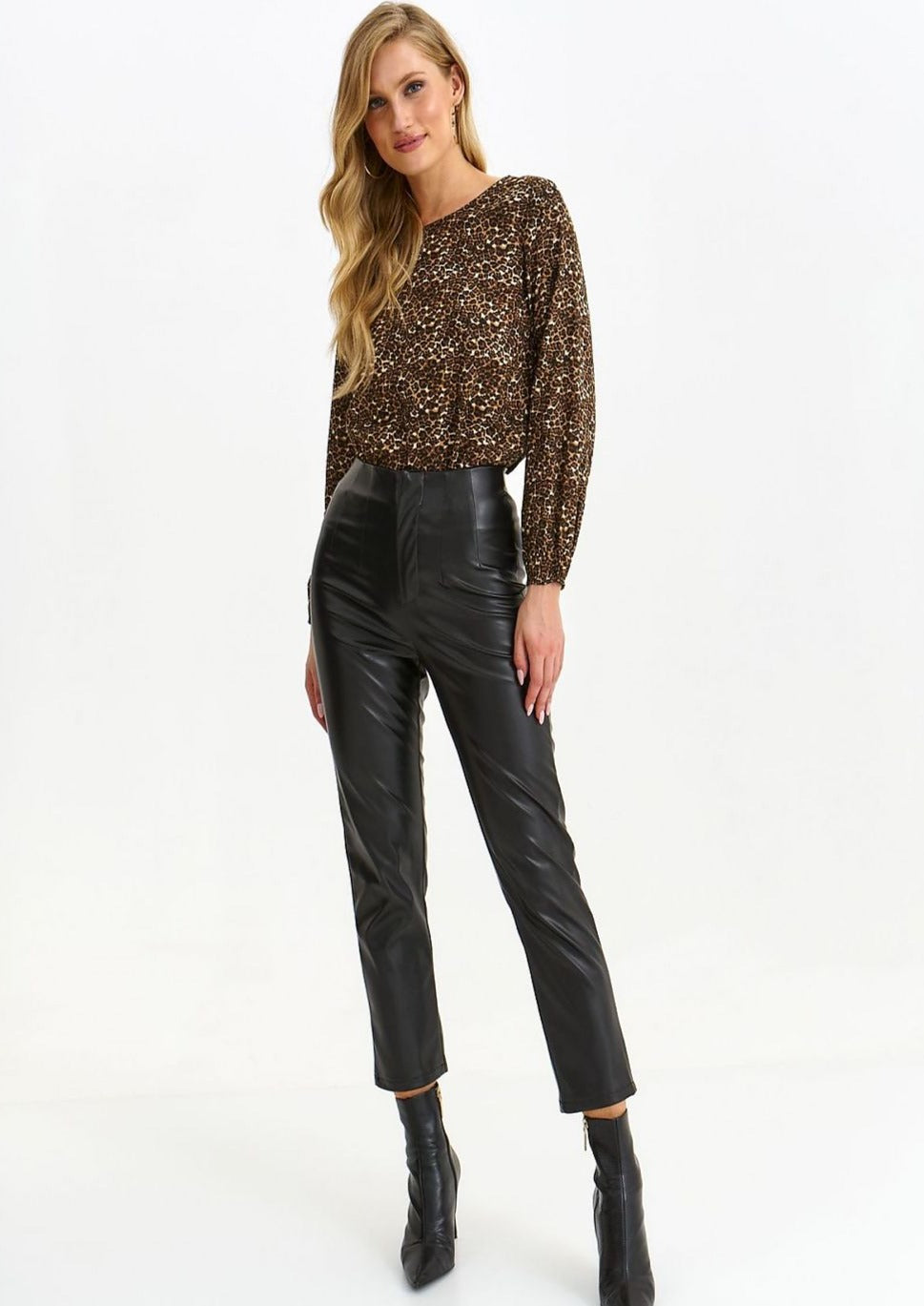 Leather Look Trousers